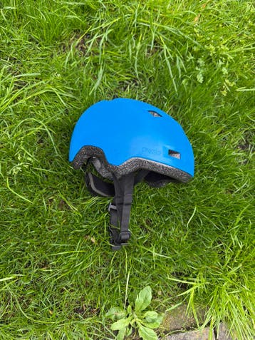 Blauwe Oxelo kinderfietshelm - Maat S