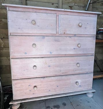 Gratis op te halen houten ladekast (bhd) 100x105x40