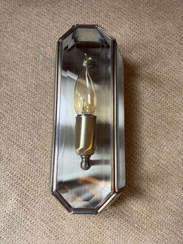 Wandlamp met glas en metaal - Gratis ophalen