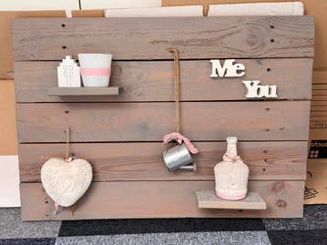 Wanddecoratie steigerhout
