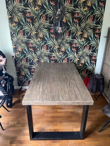 Robuuste eettafel 160x90