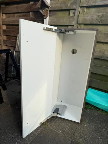 Keukenkast met deur – wit – 40x100x34 cm