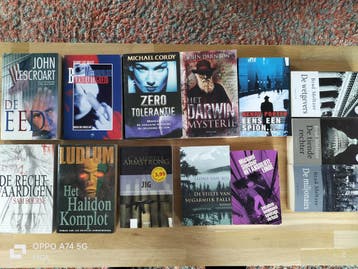 Diverse boeken: thrillers, romans en meer