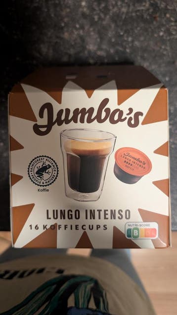Gratis op te halen: 16 Jumbo's Lungo Intenso Koffiecups