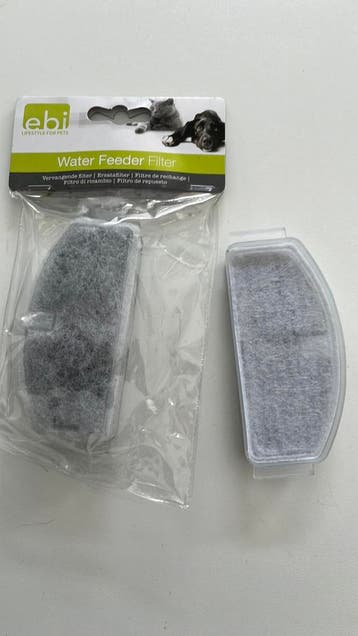 Waterfilter voor drinkfonteintje