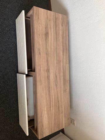 TV-meubel met lades - Hout en wit