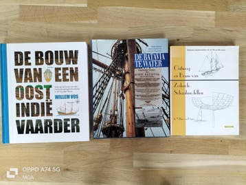 Boeken over scheepsbouw, zie foto's