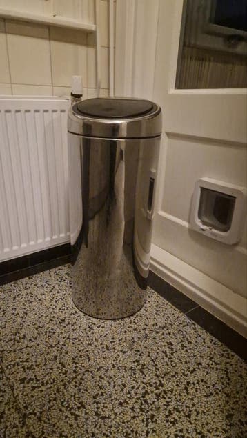 Brabantia Prullenbak 30L Chroomkleurig