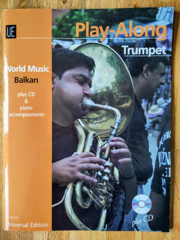 Play along songbook trompet Balkan muziek