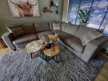 Hoekbank taupe, bruin