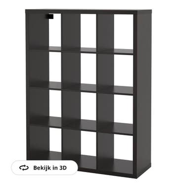 Gratis ophalen; zwarte Kallax kast Ikea