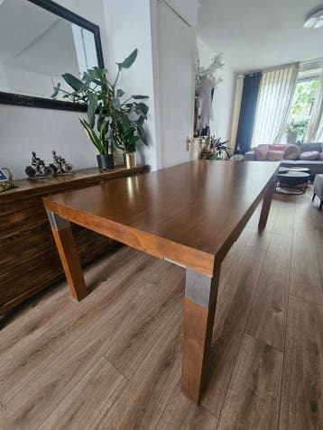 Grote eettafel 200x100 cm - gratis af te halen