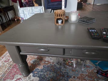 GRATIS Massief houten salontafel 1.20m