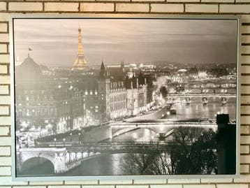 Ingelijste afbeelding Parijs 100x140 cm
