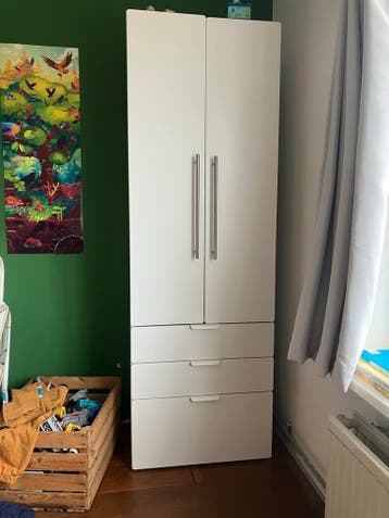 Ikea Kast met 3 lades, hanggedeelte en planken