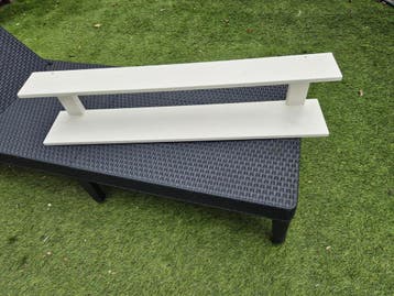 Bopita wandplank - Wit houten wandrekje