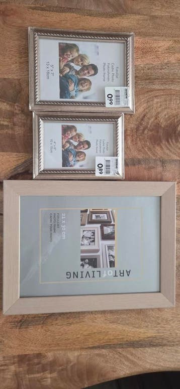 Nieuwe fotolijsten (3 stuks) - diverse maten