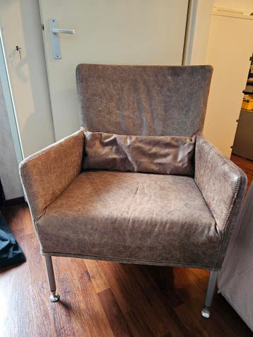 Comfortabele leren fauteuil - Zo goed als nieuw