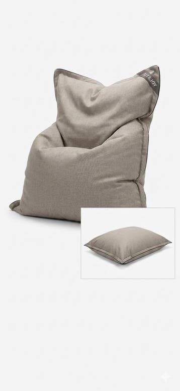 Comfortabele Zitzak - Beige/Grijs