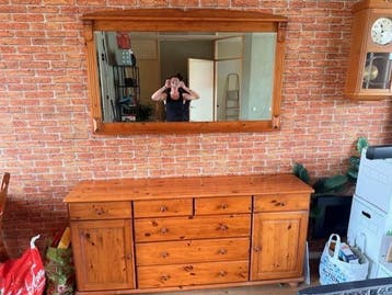 Dressoir inclusief spiegel - Gratis af te halen