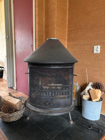 Vrijstaande Houthaard met Scherm