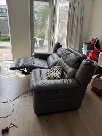 Lederen bankstel 2+3 zits (GRATIS AF TE HALEN ZSM!!)