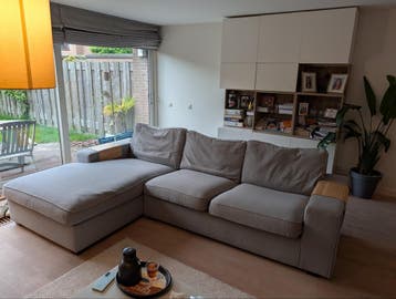 Bank met chaise longue