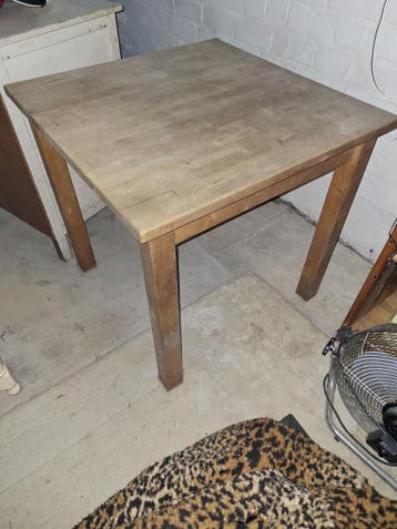 Houten eettafel / werktafel - Gebruikt