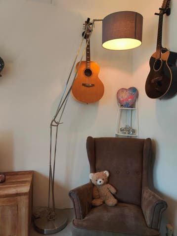 Vloerlamp met arm
