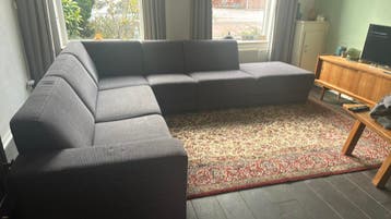 Grote grijze hoekbank GRATIS