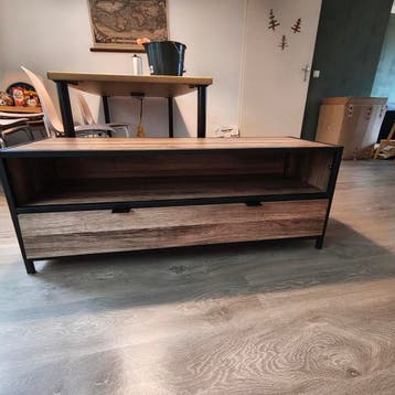 TV meubel met zwarte rand 120x40x45 cm