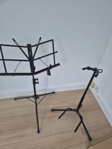 Muziekstandaard en gitaarstandaard - Stagg