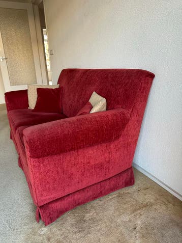 Comfortabele tweezitsbank - Rood