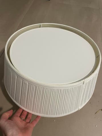 IKEA Arstid Plissé plafondlamp - wit, gratis af te halen