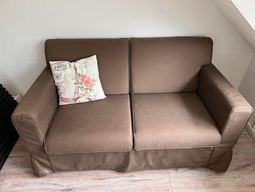 Gratis comfortabele bruine tweezitsbank