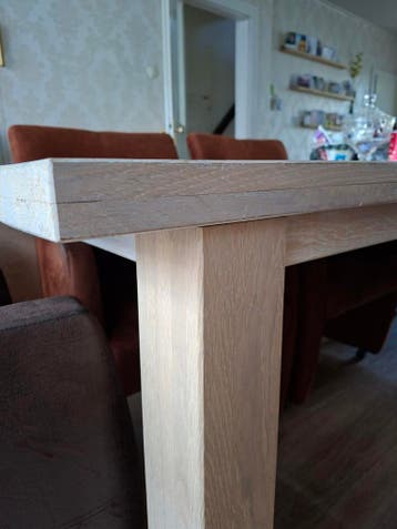 Eiken eetkamertafel 180x91 cm - Opknapper