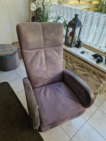 Relaxstoel (muisgrijs) met lichte gebruikerssporen