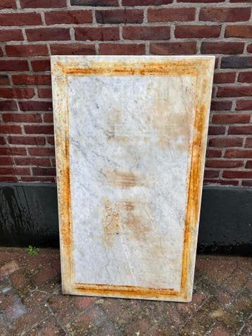 Marmeren Tafelblad - Rechthoekig, 130 bij 0, 75 en 3 cm dik