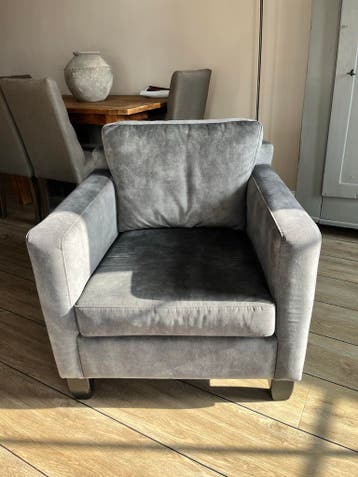 Comfortabele groene fauteuil - H80 B76 L84