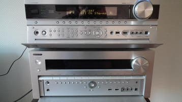 Onkyo receivers, 4 stuks, voor reparatie of onderdelen