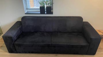 Gratis af te halen: Montel Bank Zwart Alcantara Leer - 230cm