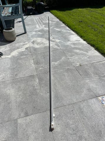 Gordijnrails 406cm lang - wit