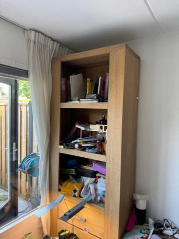 Houten kast 220x90x45 cm - Ruime opbergkast