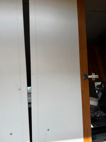 Gratis Ikea Pax kast deuren creme met eiken fineer 50x229
