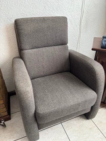 Twee comfortabele fauteuils - Grijs stof