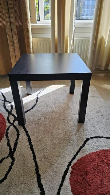 Zwarte bijzettafel 55x55x45 cm