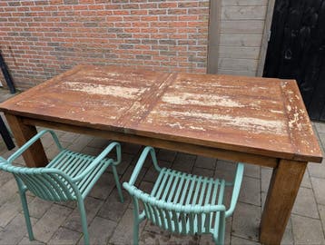 Uitschuifbare Houten Tafel - Opknapper (210/260x100x80cm)