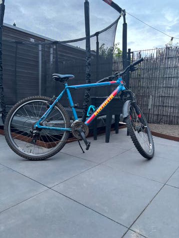 Gratis Kreidler Mountainbike - Blauw/Rood - Gebruikt