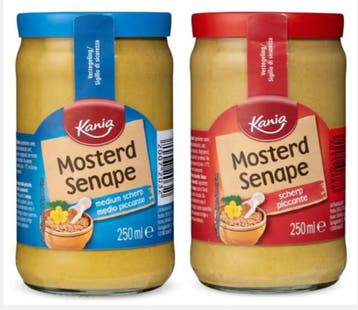 Mosterdglazen / potjes van lidl kania gezocht