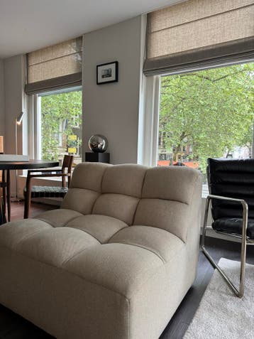 Comfortabele beige fauteuil - gebruikt!